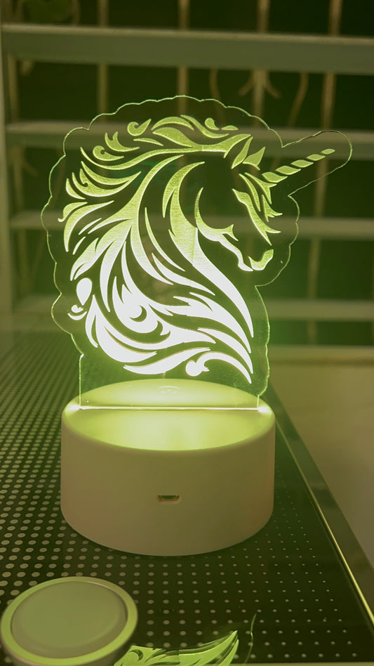 Lámpara "unicornio"