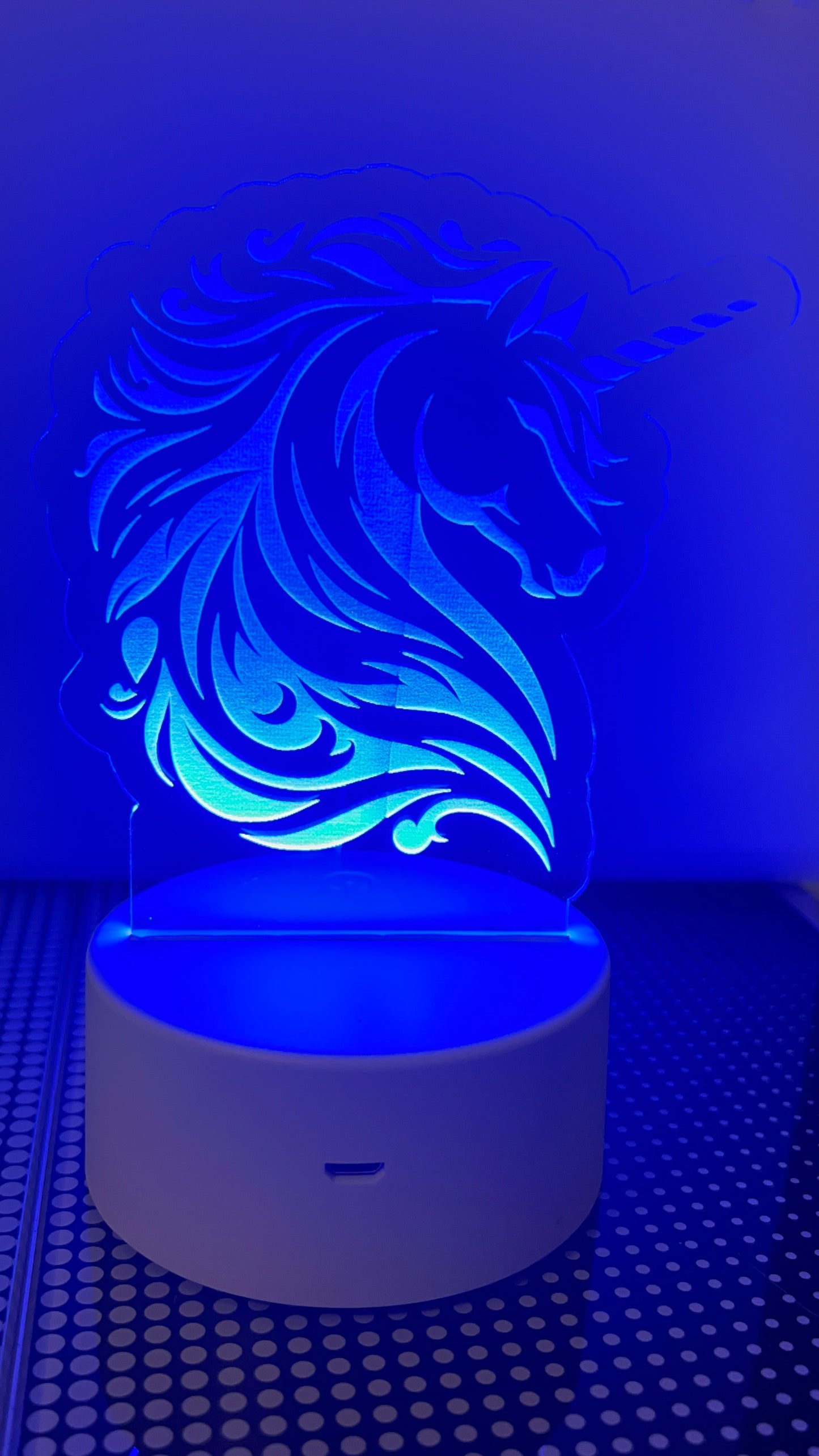 Lámpara "unicornio"