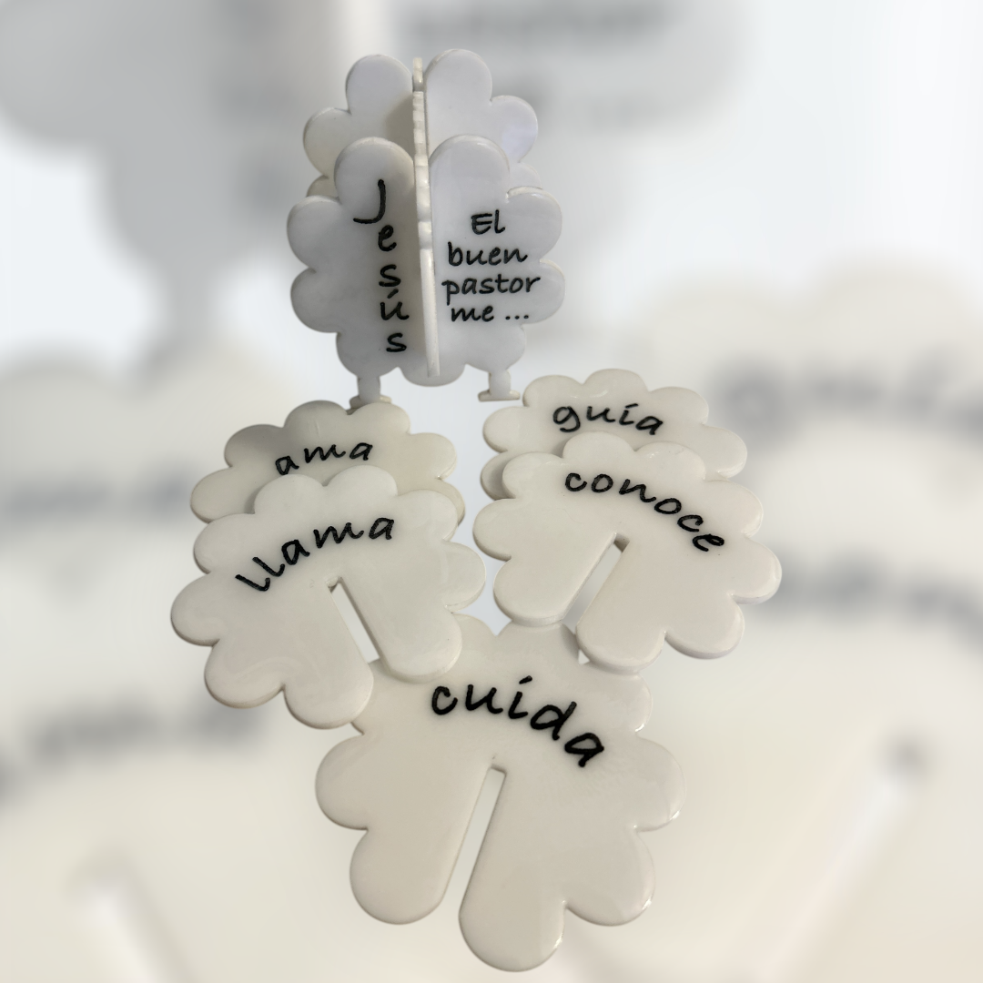 Coasters set El buen pastor acrílico