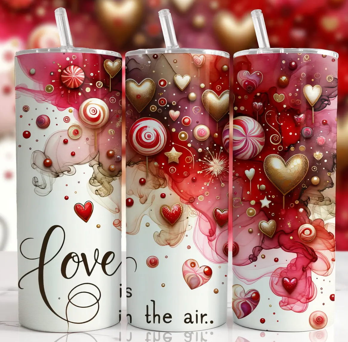 Tumbler "Love is in the air"