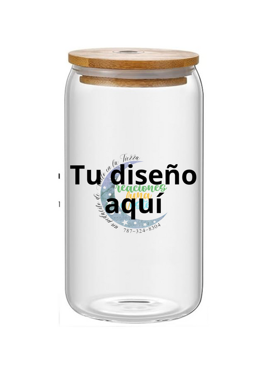 Vaso cristal transparente para sublimación