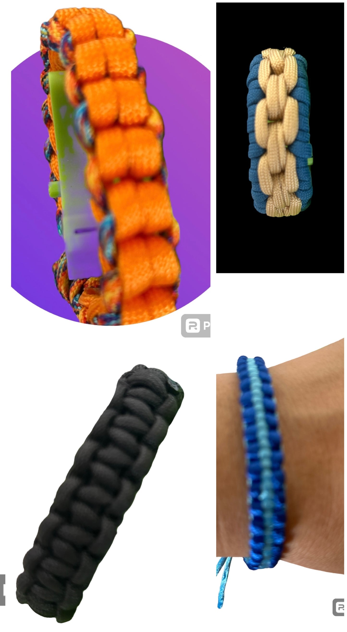 Pulseras en cordón "paracord"