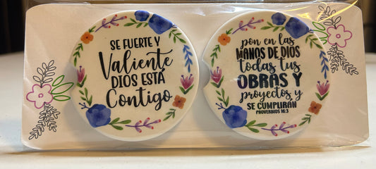 Coasters cerámica "Valiente"