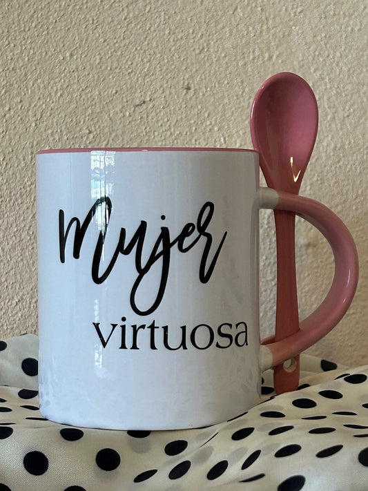 Taza de cerámica 11oz Mujer virtuosa